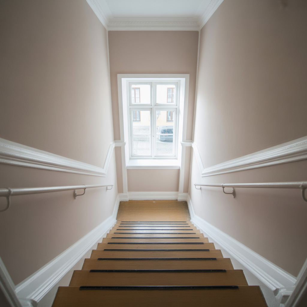 5.Sa malar du om trapphus och skapar en professionell finish