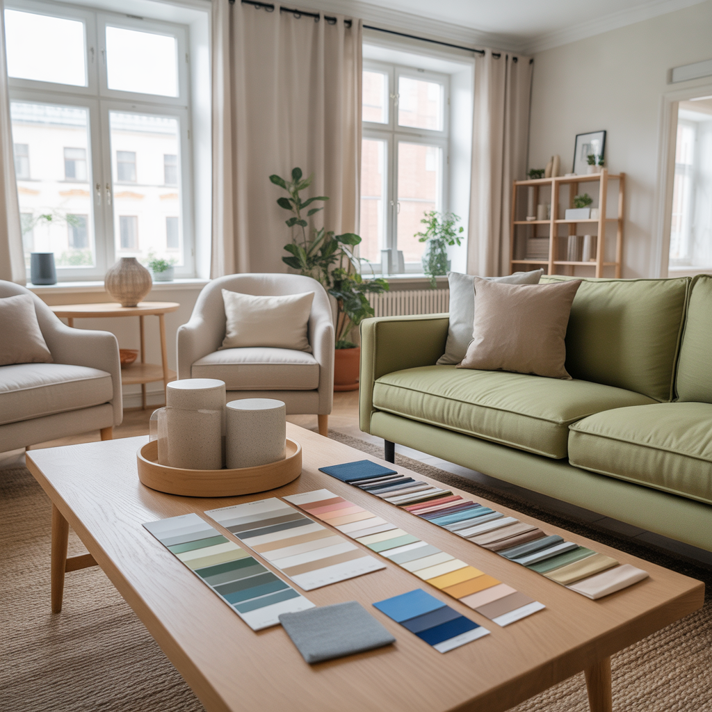 8.Hur valjer du farg som passar till mobler och textilier